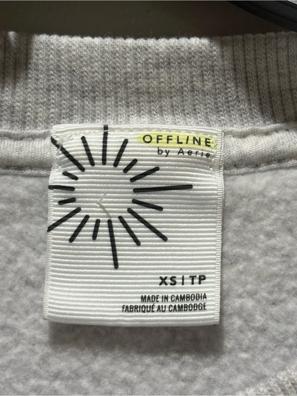 OFFLINE By Aerie Cloud Fleece Oversized Crewneck Sweatshirt in XS